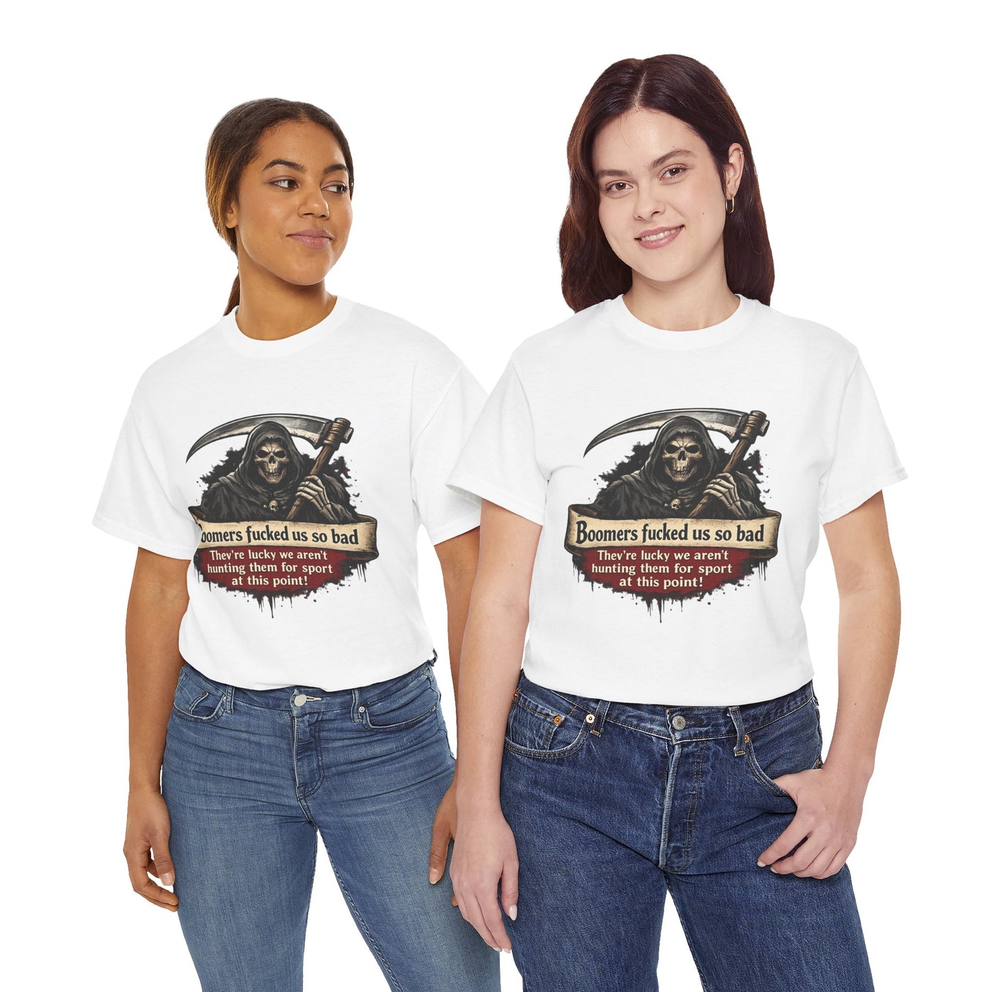 Boomers Fucked Us - Unisex Heavy Cotton Tee