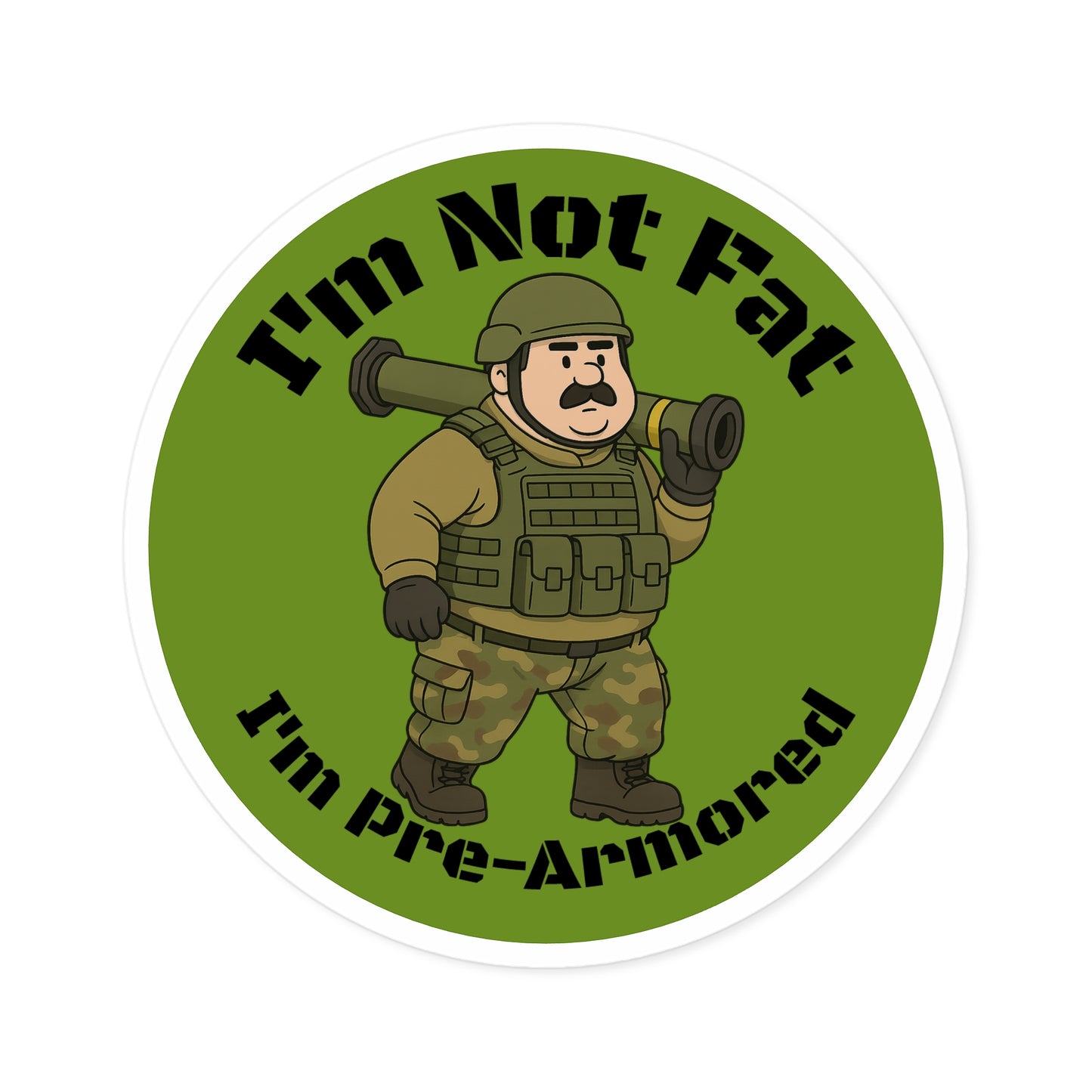 Pre-armored - Round Sticker