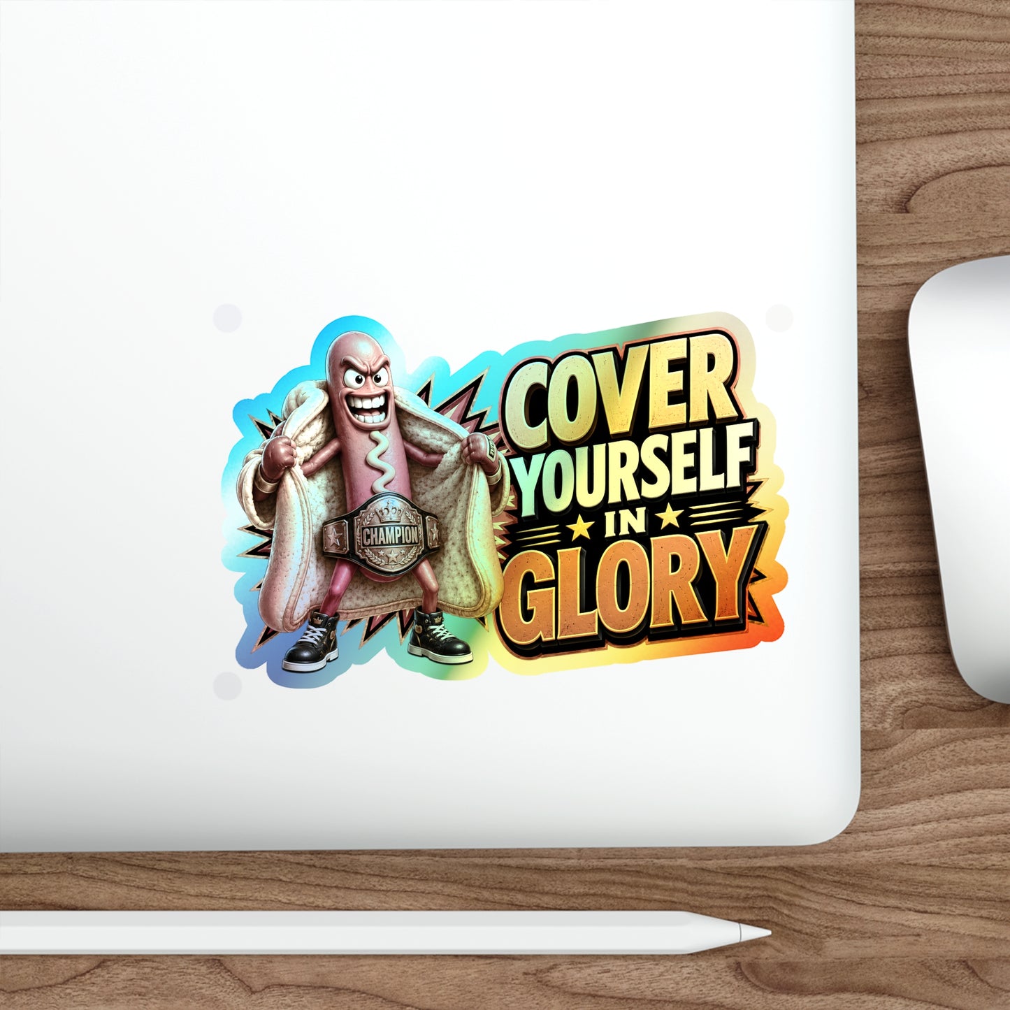 Cover in Glory - Holographic Die-cut Stickers