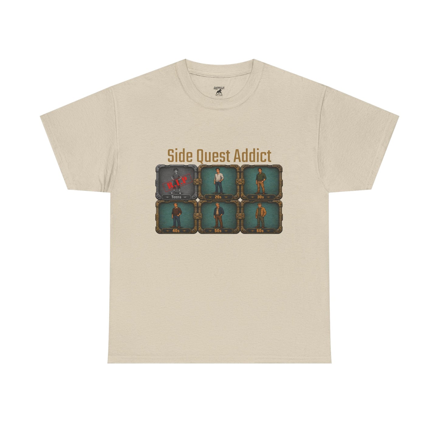 Side Quest Addict - Unisex Heavy Cotton Tee