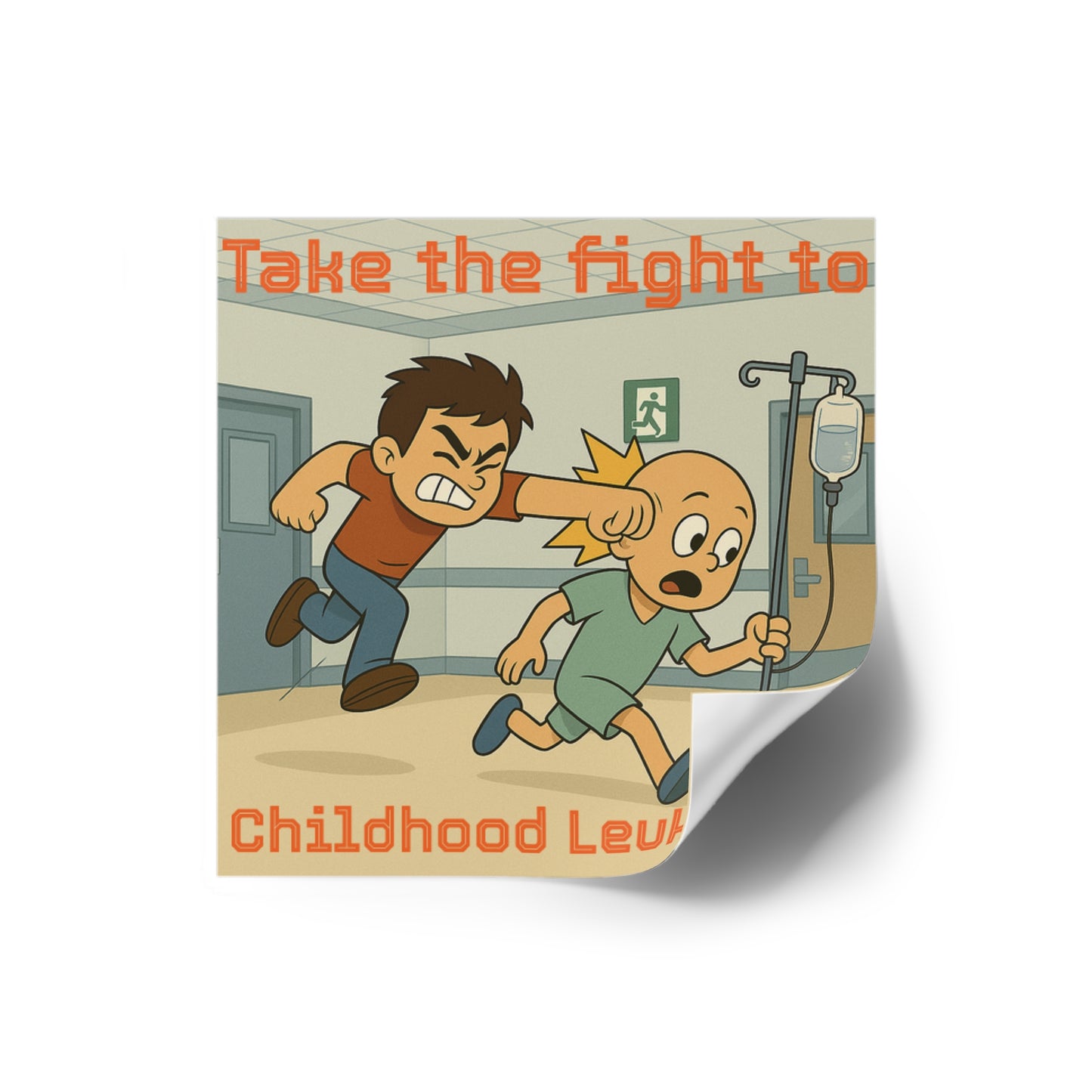 Childhood Leukemia Awareness - Square Sticker