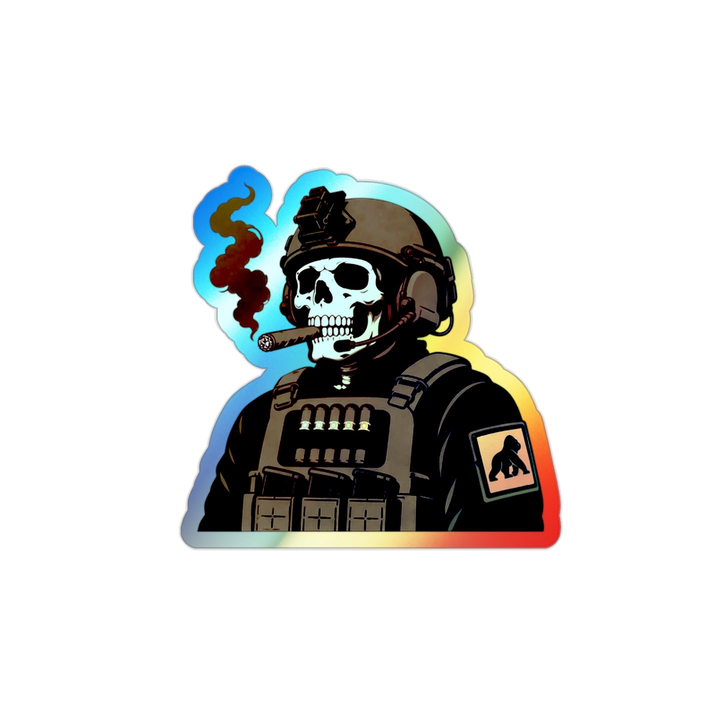 Tactical Smoke - Holographic Die-cut Stickers