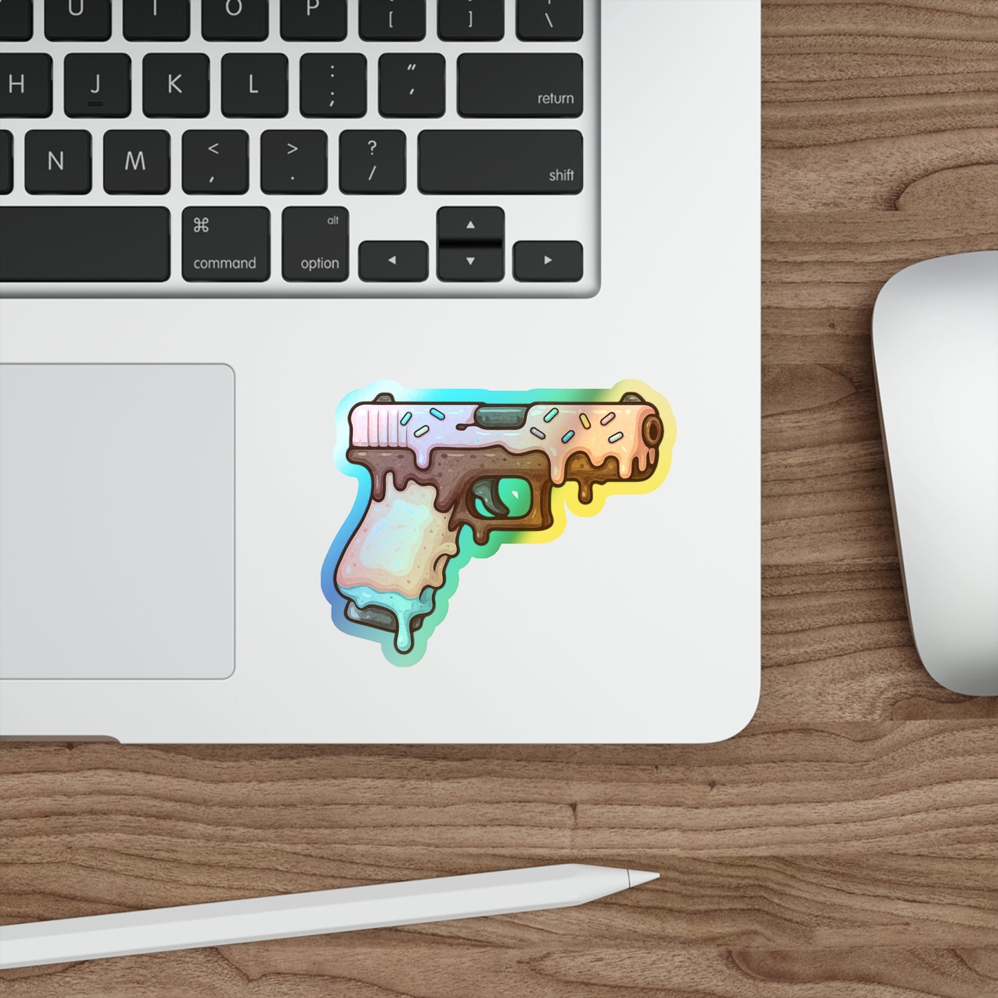 Sweet Treats Glock - Holographic Die-Cut Stickers