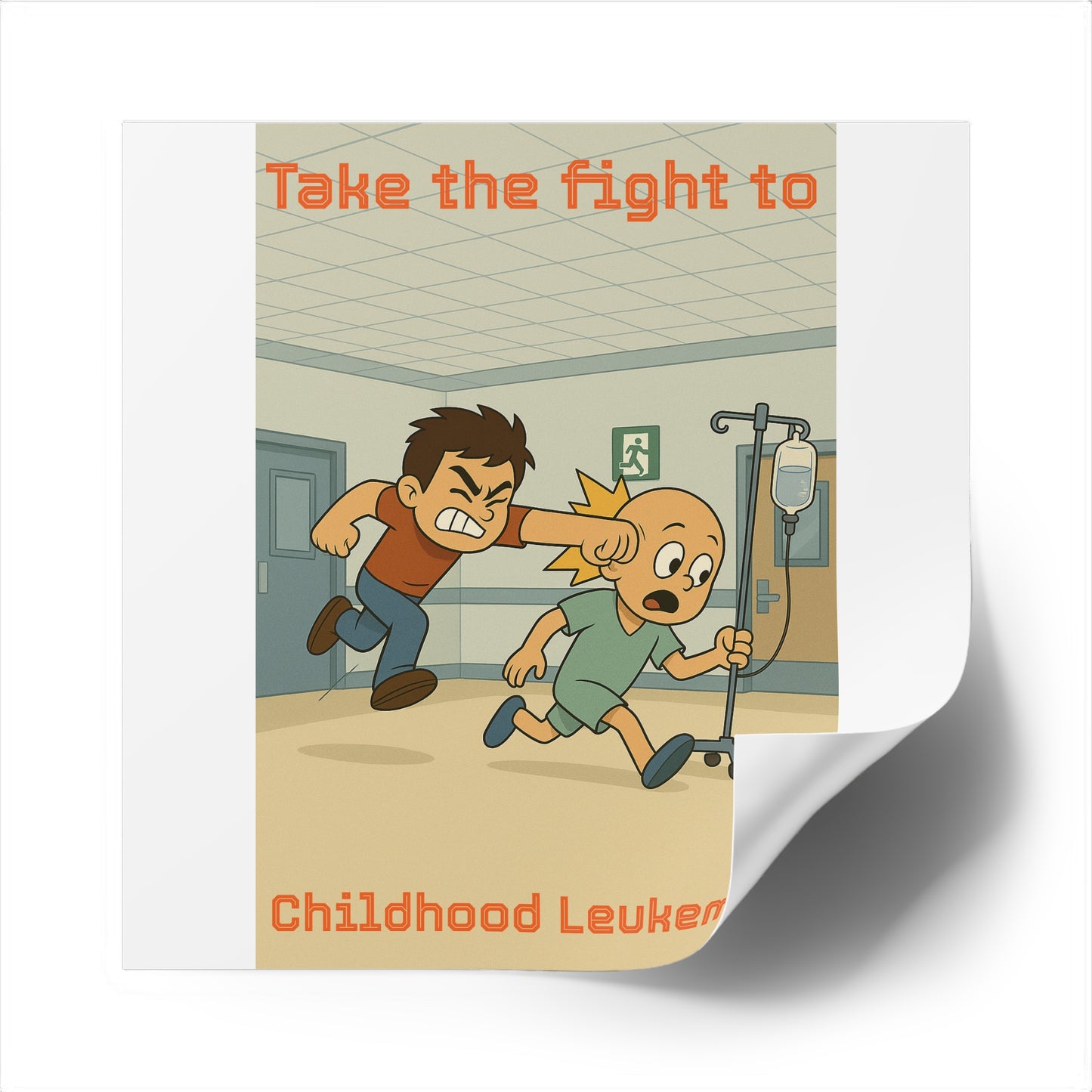 Childhood Leukemia Awareness - Square Sticker
