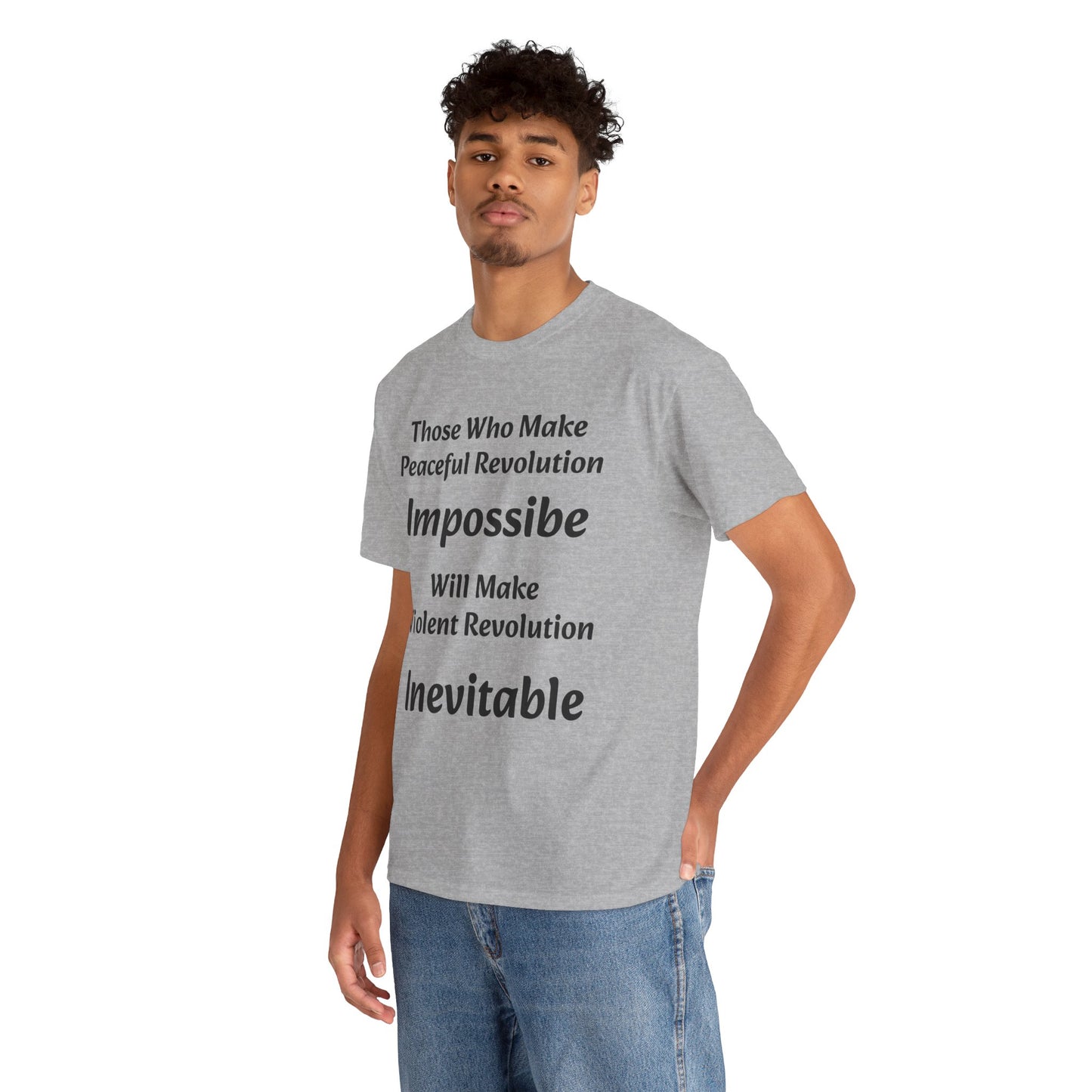 Peaceful Revolution - Unisex Heavy Cotton Tee