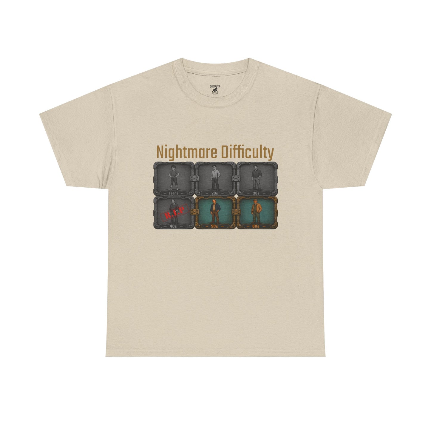 Nightmare Difficulty - Unisex Heavy Cotton Tee