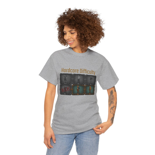 Hardcore Difficulty - Unisex Heavy Cotton Tee
