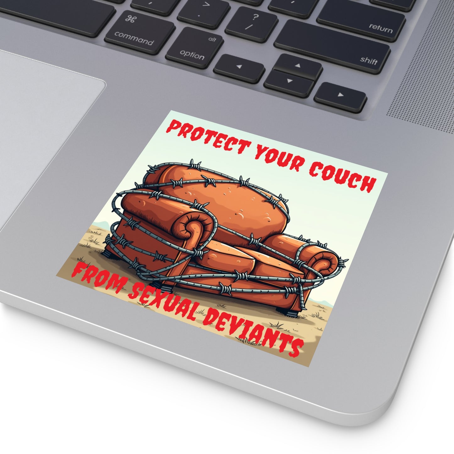 Protect Your Couch - Square Stickers