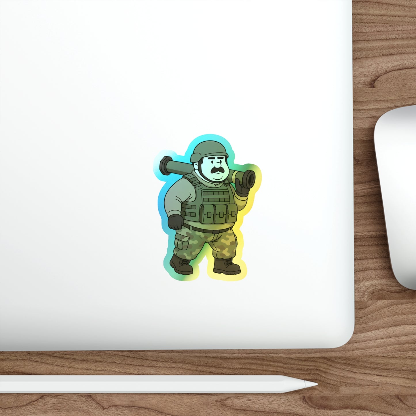 Pre-Armored - Holographic Die-Cut Sticker