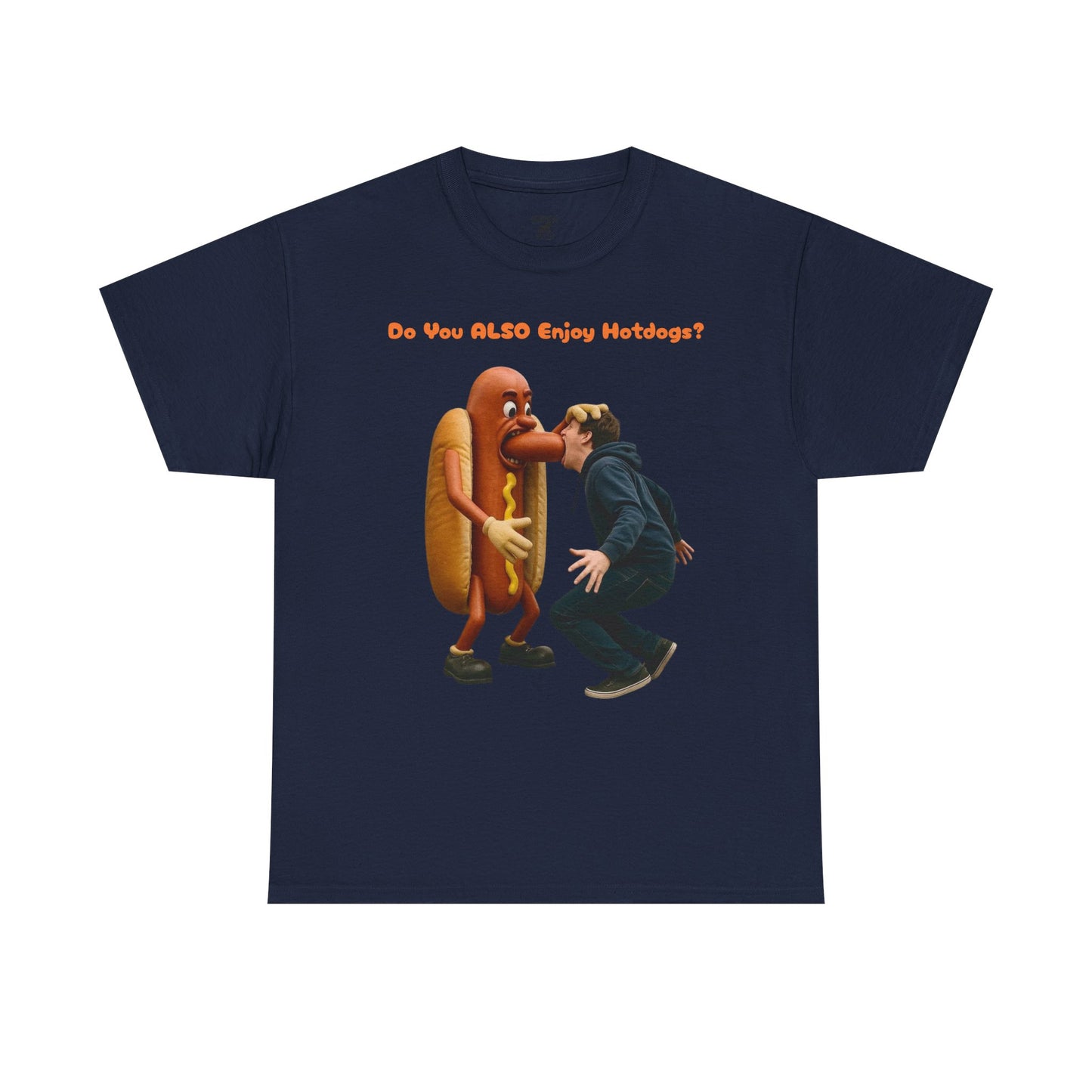 Man Eats Hotdog! - T-Shirt