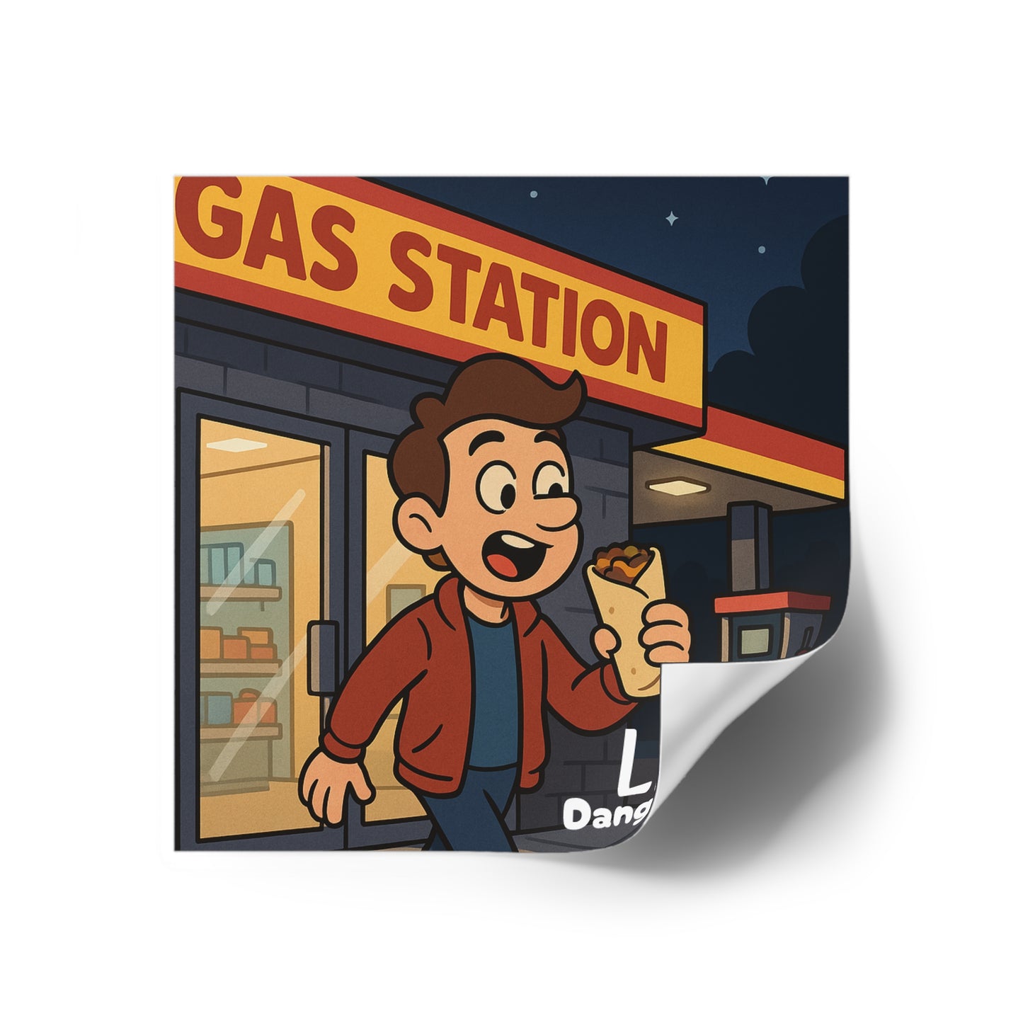 Live Dangerously - Square Stickers