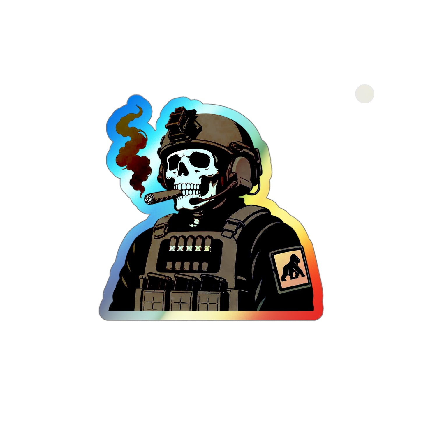 Tactical Smoke - Holographic Die-cut Stickers