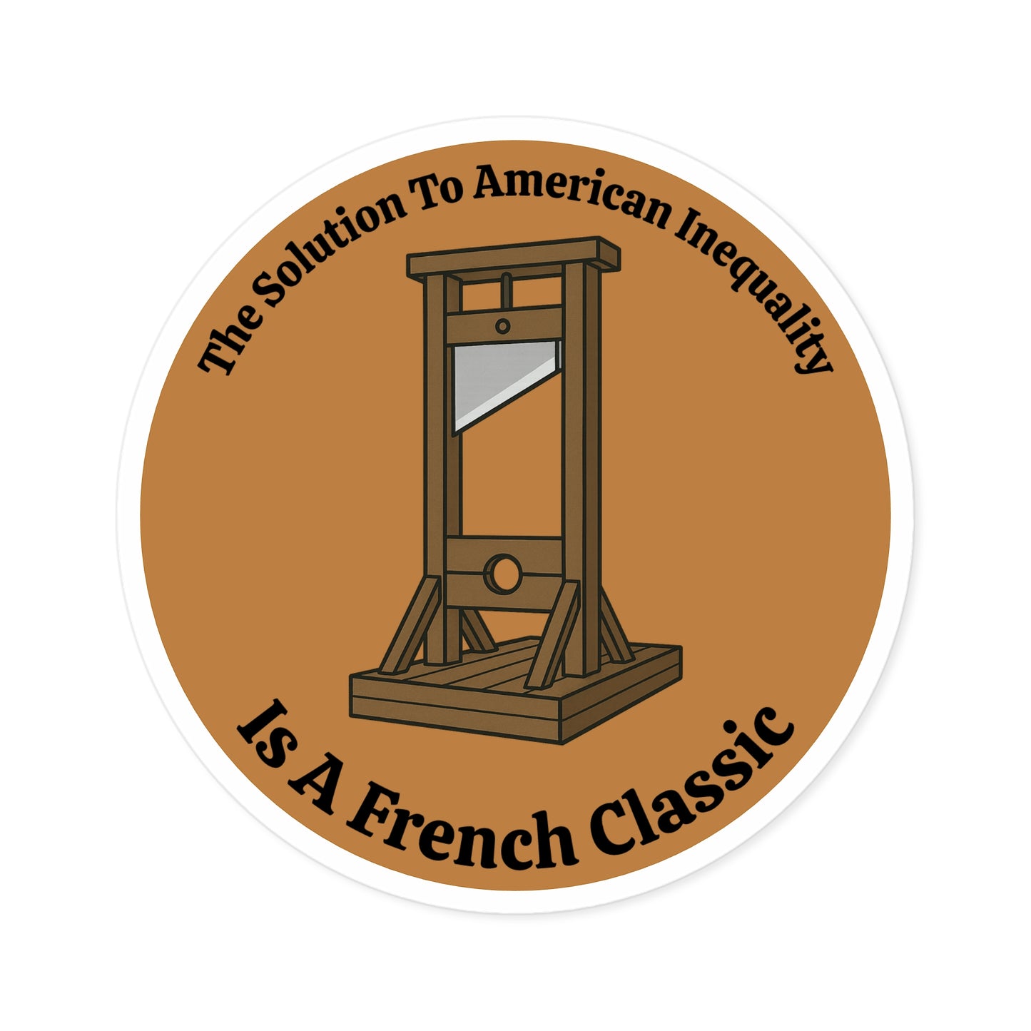 French Classic - Round Vinyl Sticker