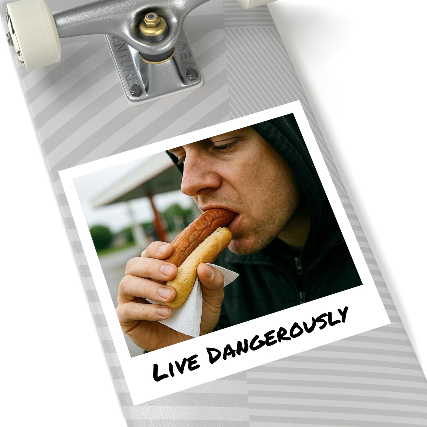 Live Dangerously - Square Stickers
