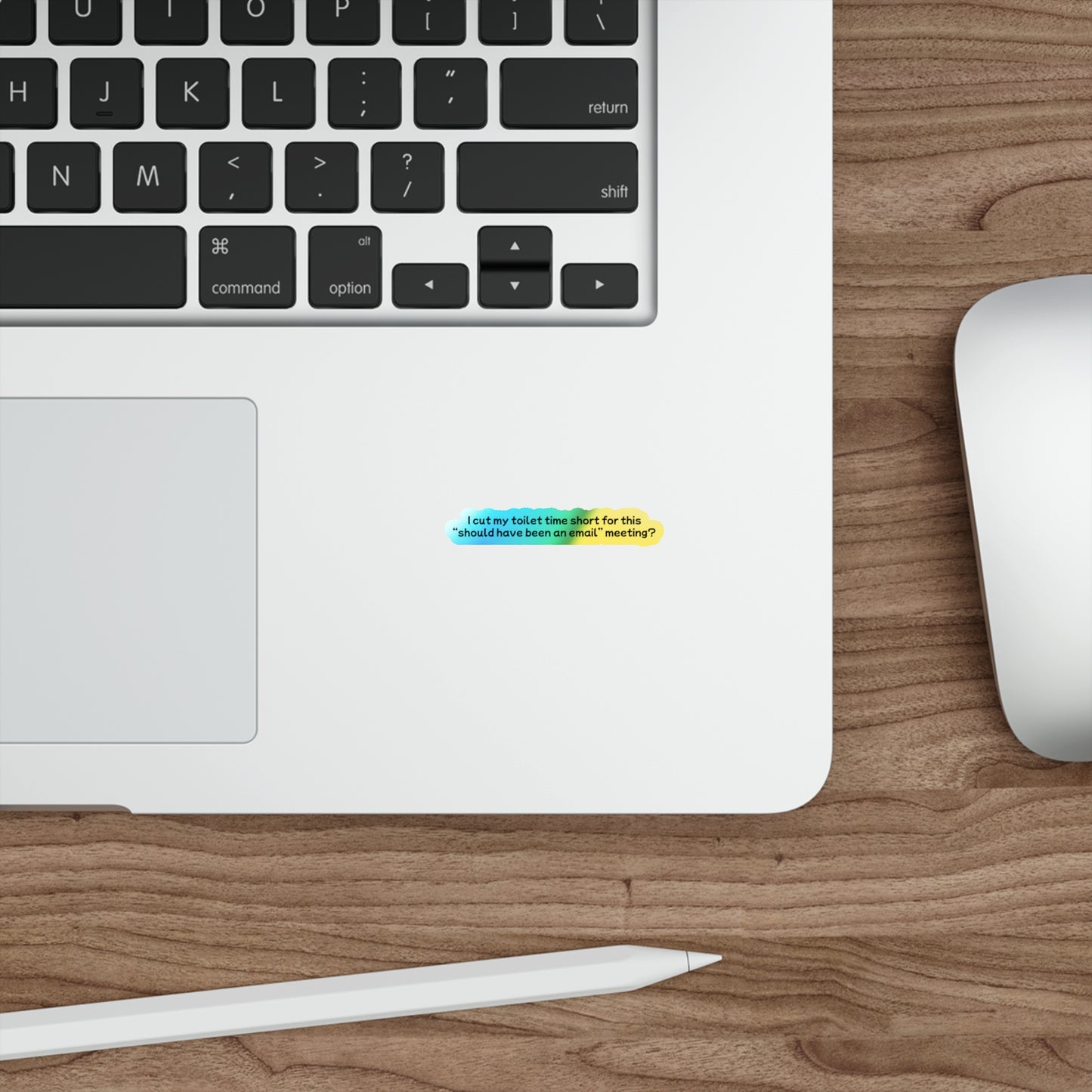 Toilet Time - Holographic Die-Cut Sticker