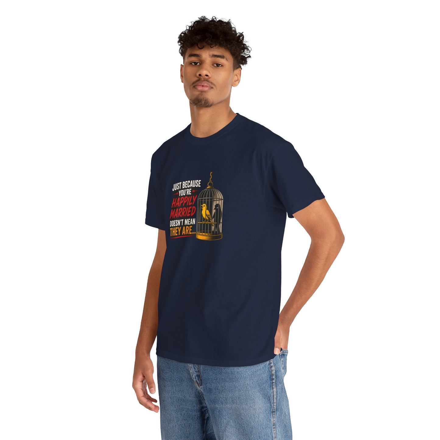 Happily Married - Unisex Heavy Cotton Tee