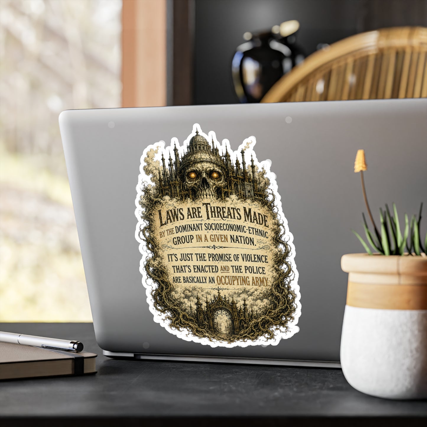 Laws Are Threats - Kiss-Cut Vinyl Decals