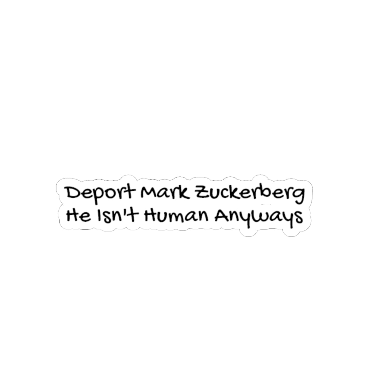Deport Mark Zuckerberg - Sticker