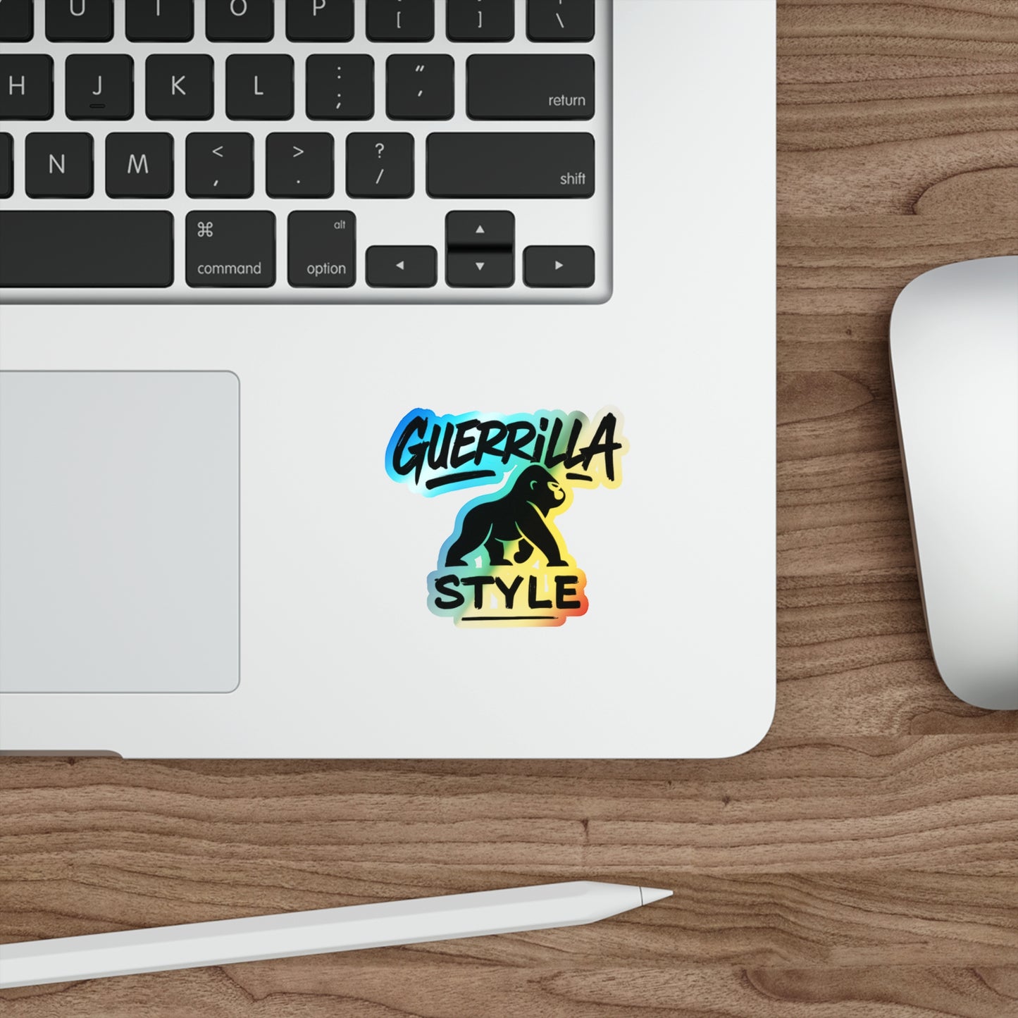 Guerrilla Style - Holographic Die-Cut Sticker