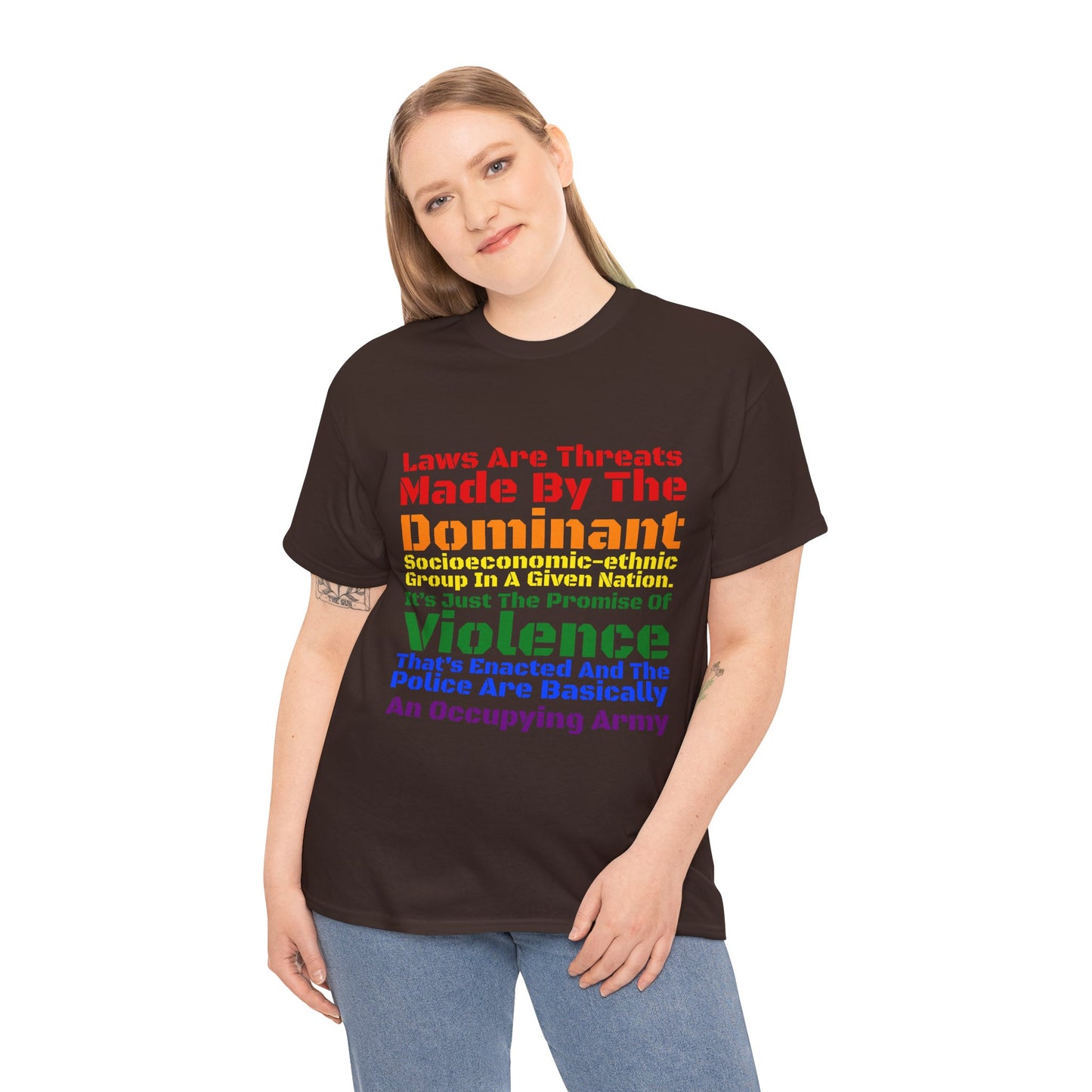 Laws Are Threats - Unisex Heavy Cotton Tee