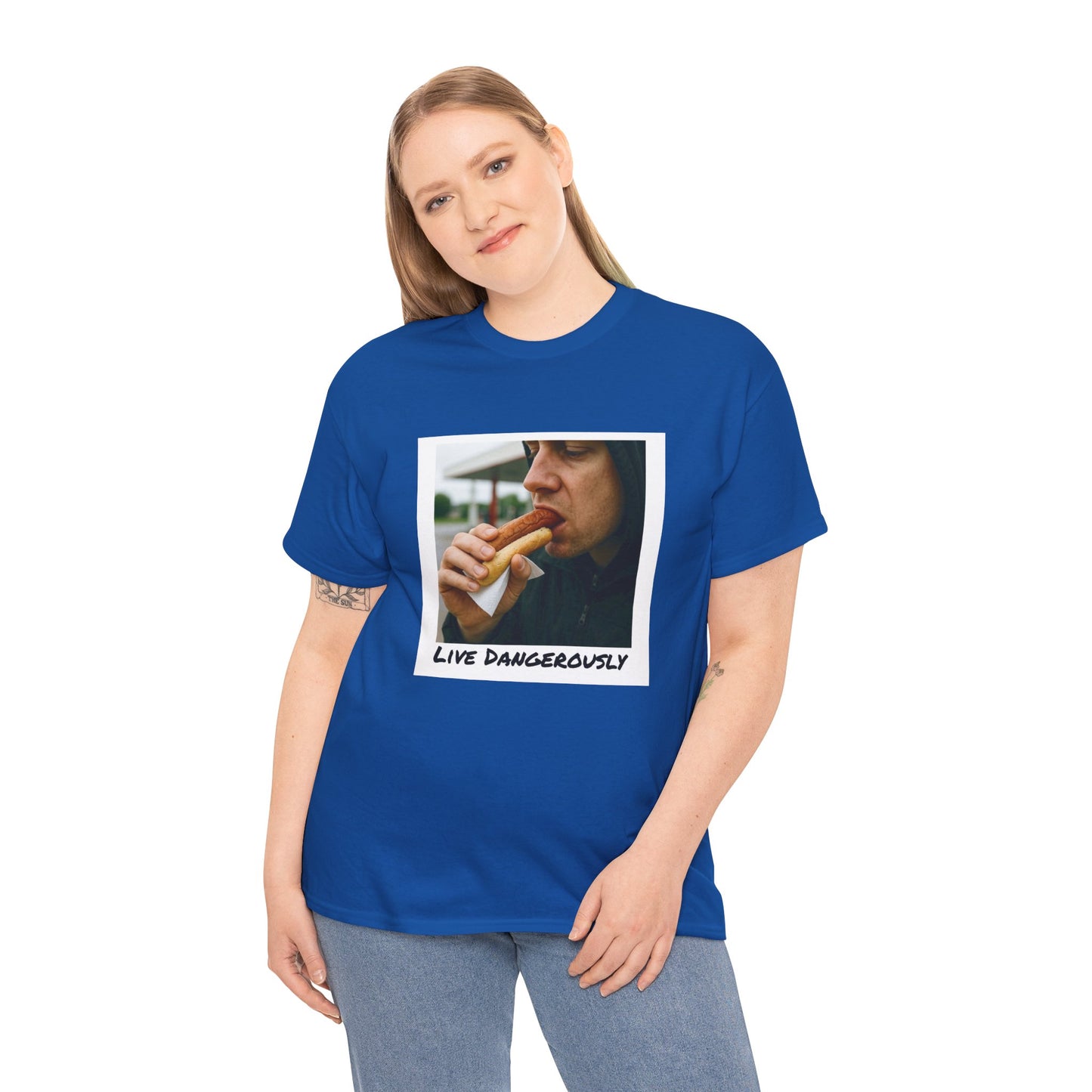 Live Dangerously - Unisex Graphic Print T-Shirt