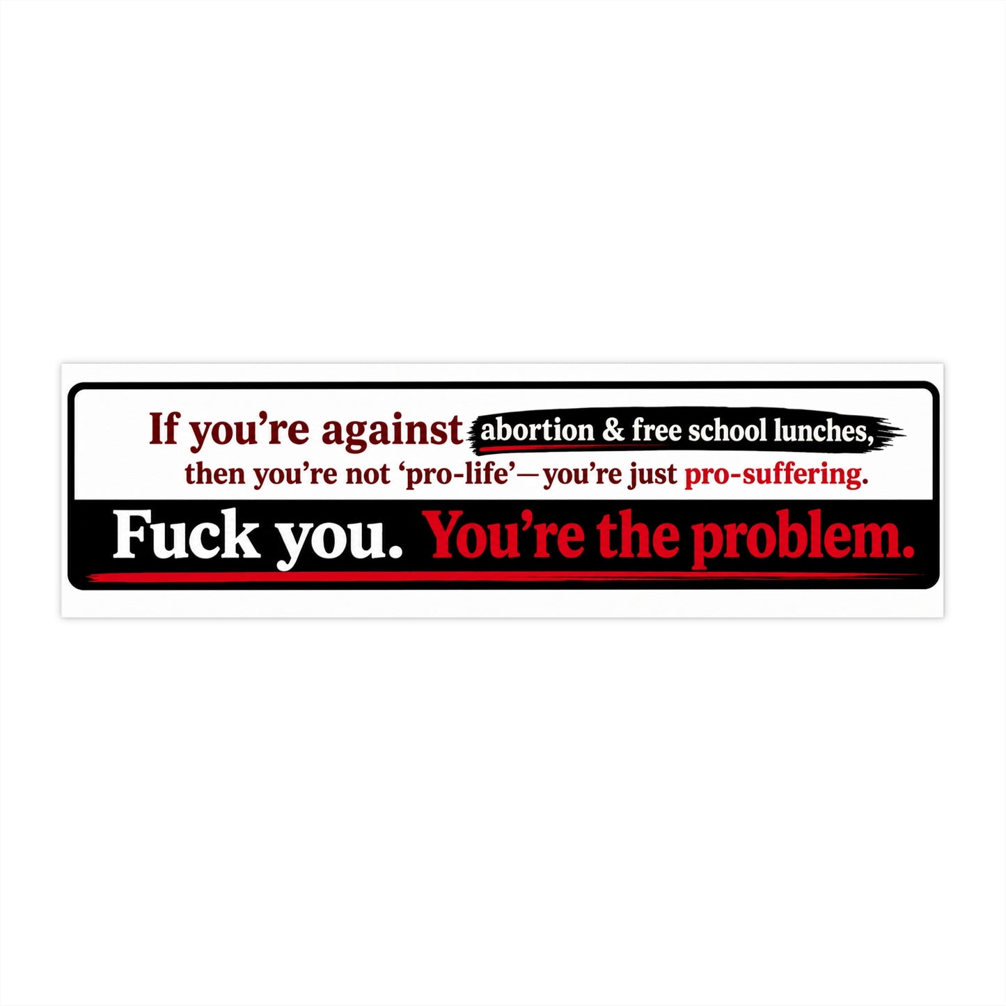 Pro-Suffering - Bumper Sticker