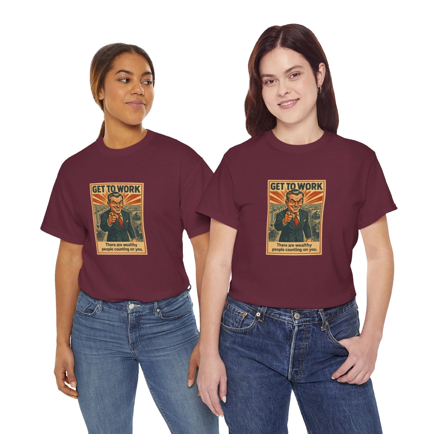 Get To Work - Unisex Heavy Cotton Tee