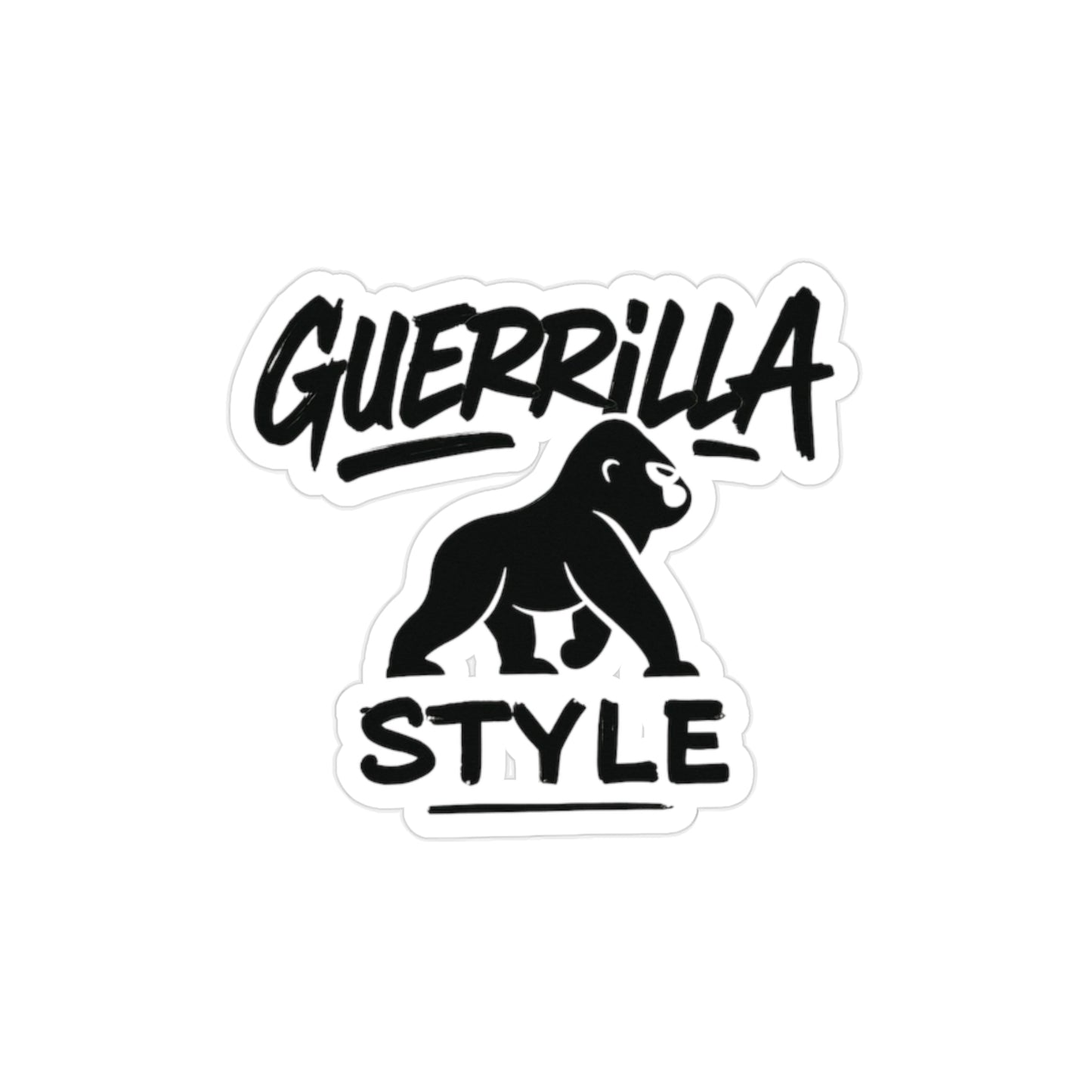 Guerrilla Style Sticker - Die-Cut Stickers
