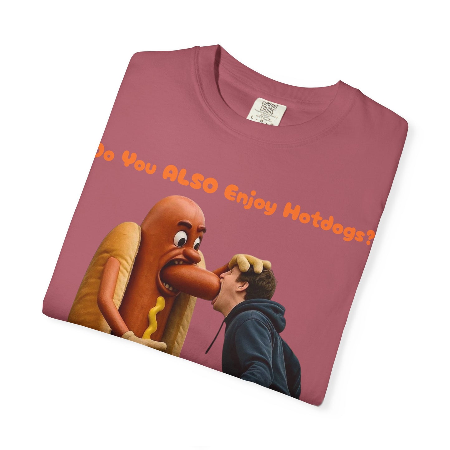 Man Eats Hotdog! - T-Shirt