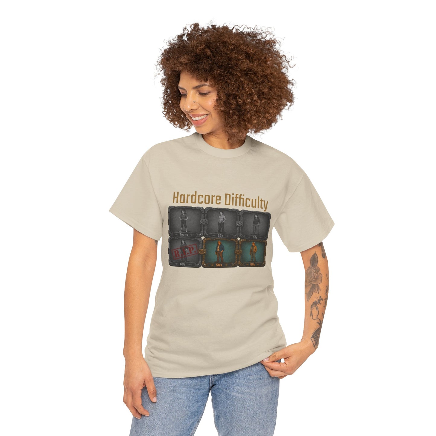 Hardcore Difficulty - Unisex Heavy Cotton Tee