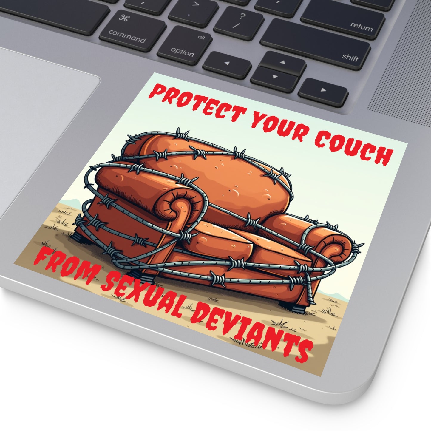 Protect Your Couch - Square Stickers