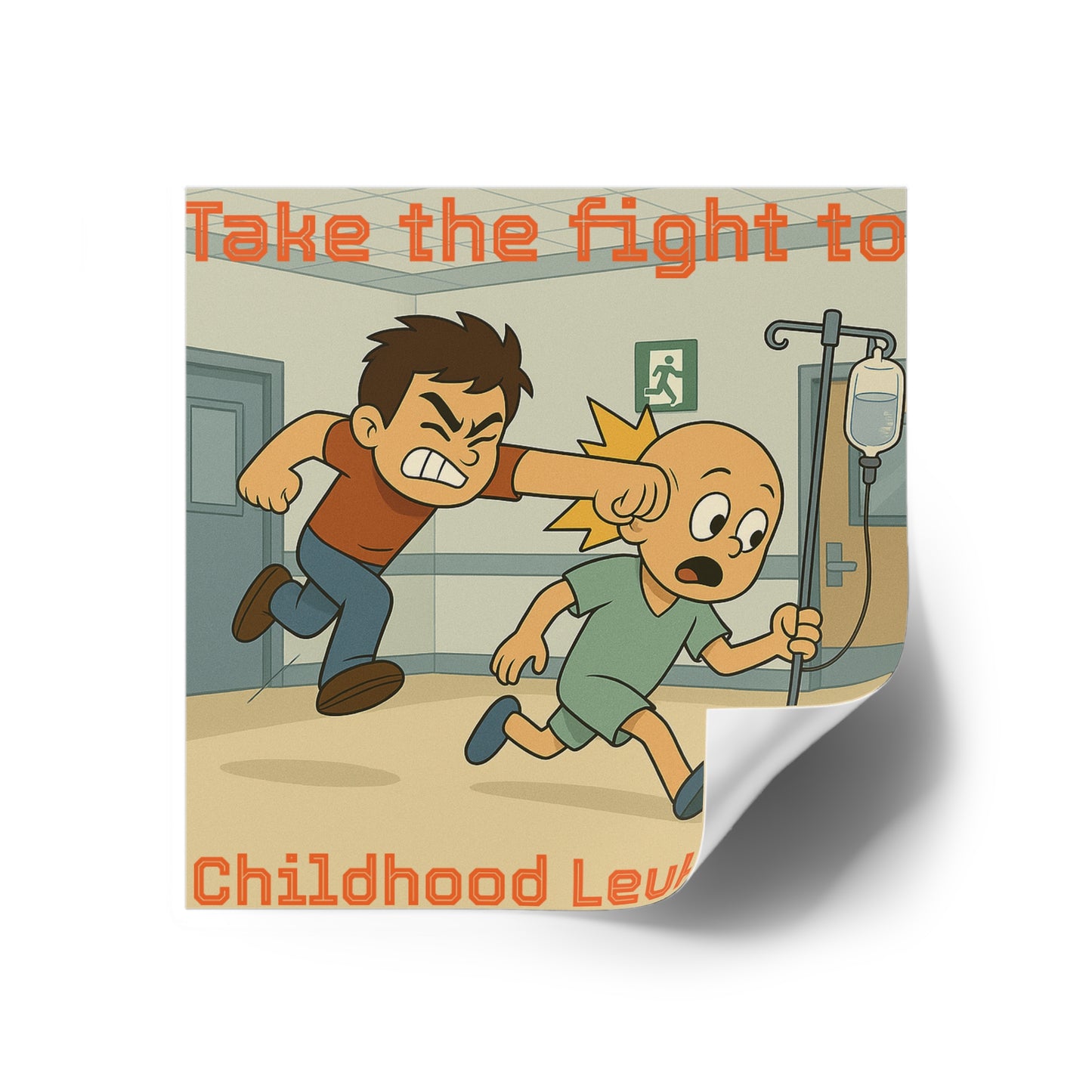 Childhood Leukemia Awareness - Square Sticker