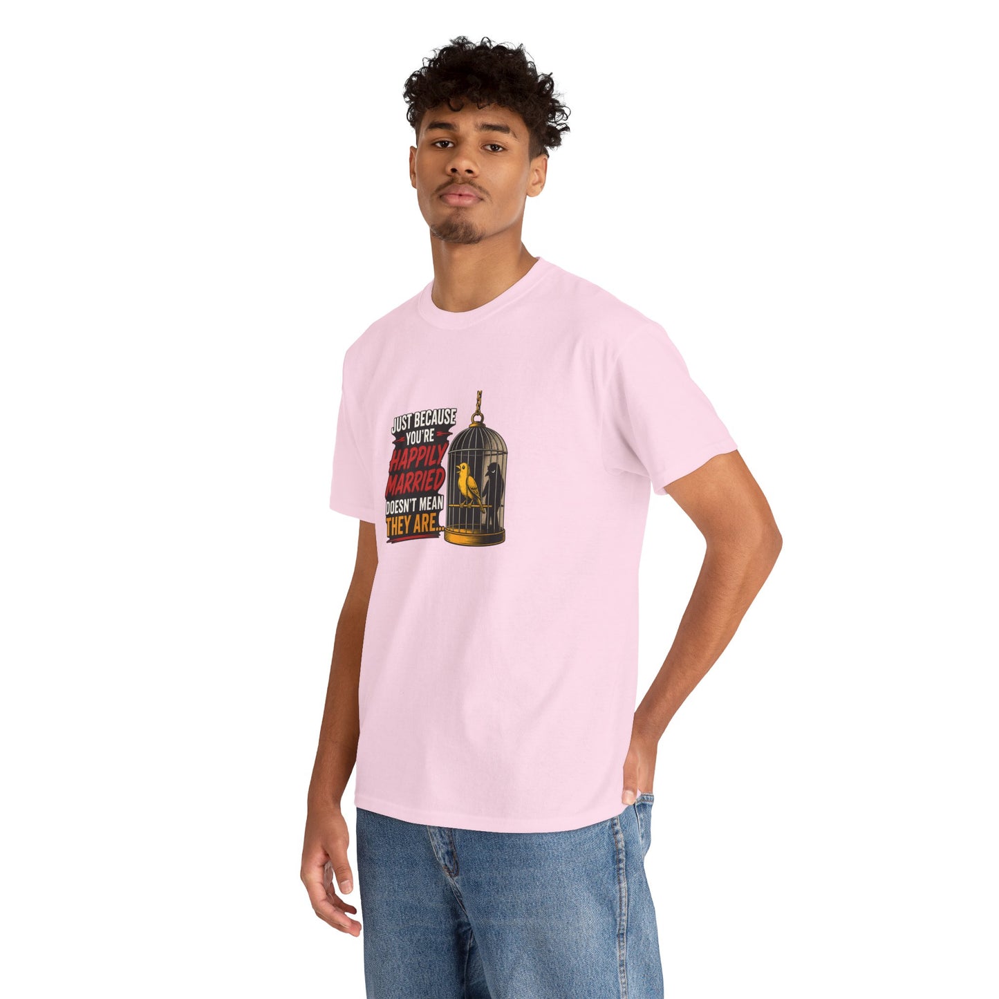 Happily Married - Unisex Heavy Cotton Tee