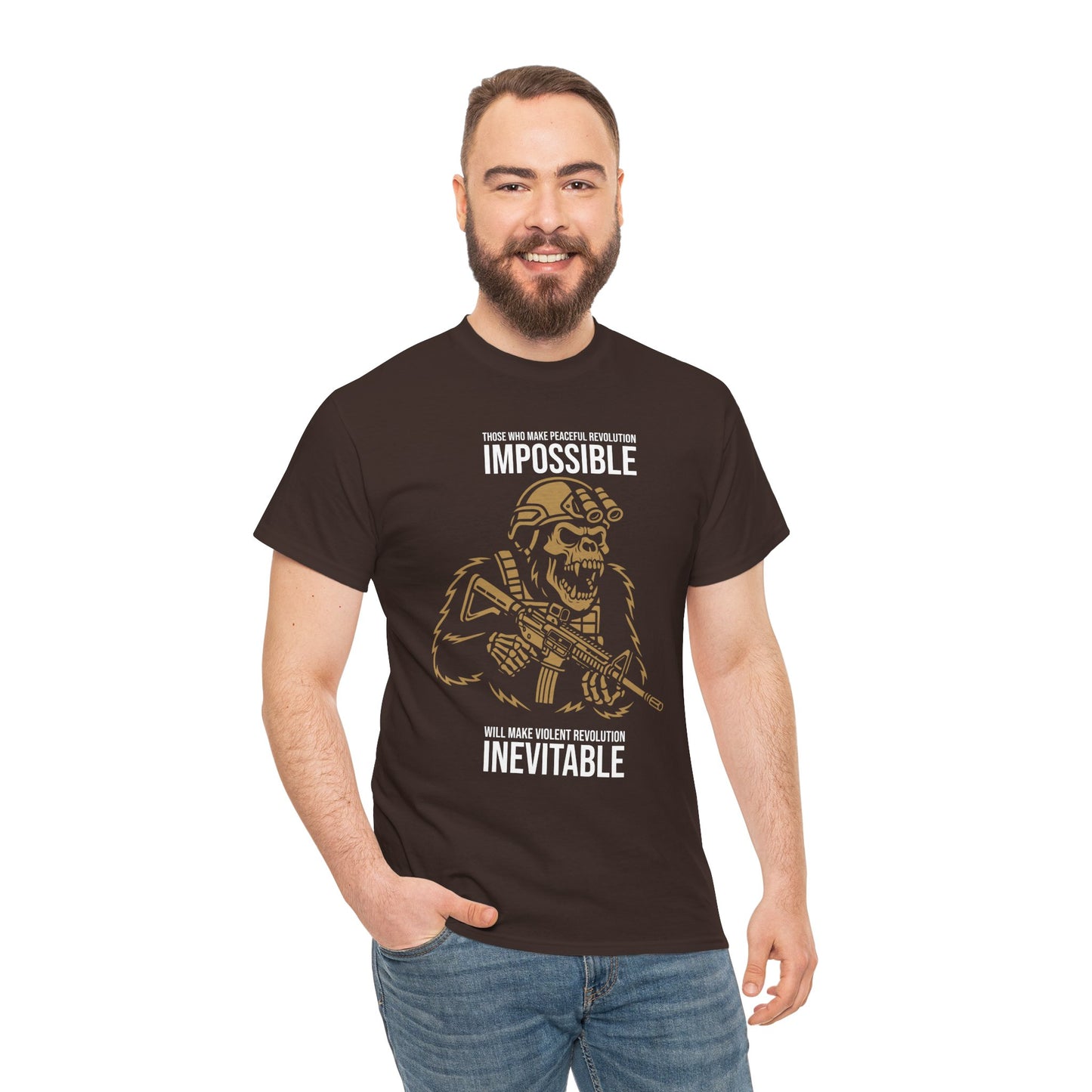 Peaceful Revolution - Unisex Heavy Cotton Tee