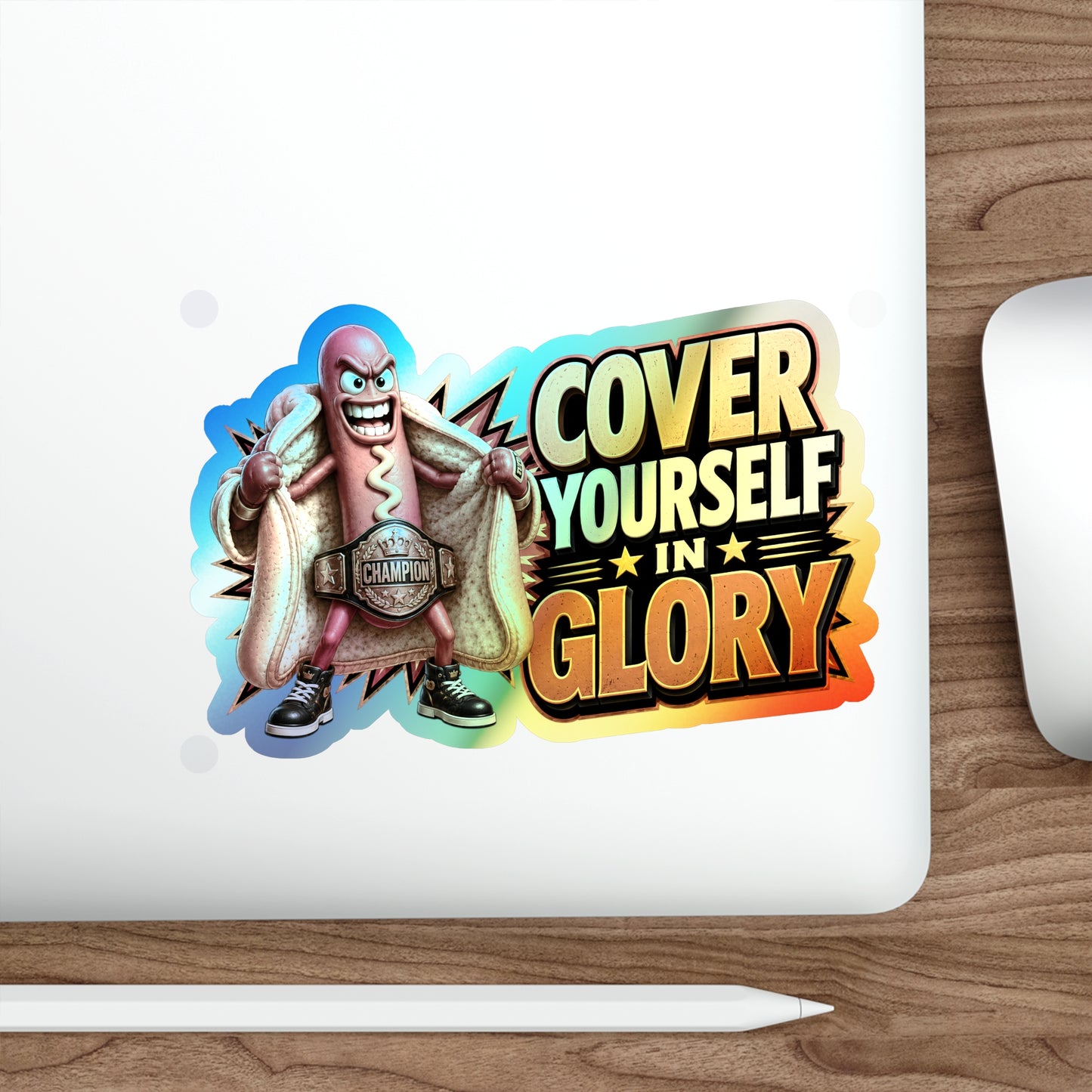Cover in Glory - Holographic Die-cut Stickers