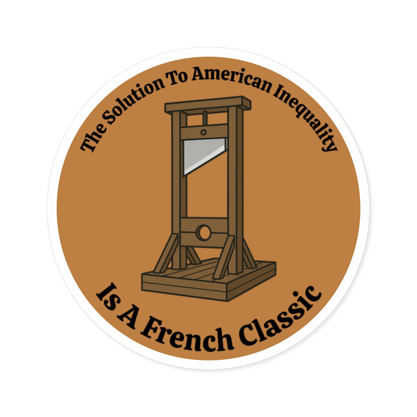 French Classic - Round Vinyl Sticker