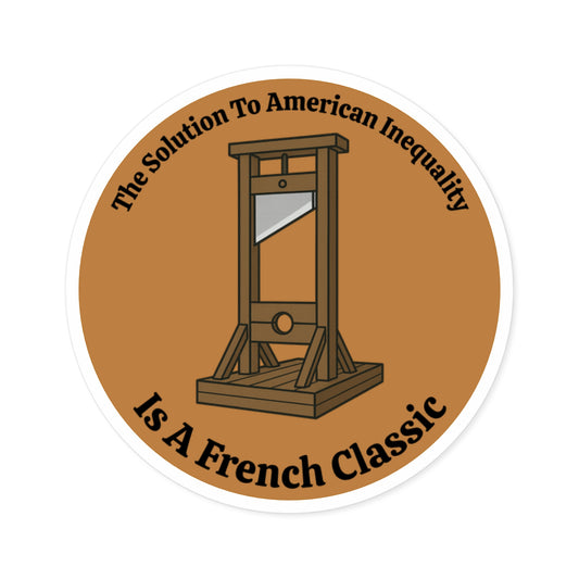 French Classic - Round Vinyl Sticker