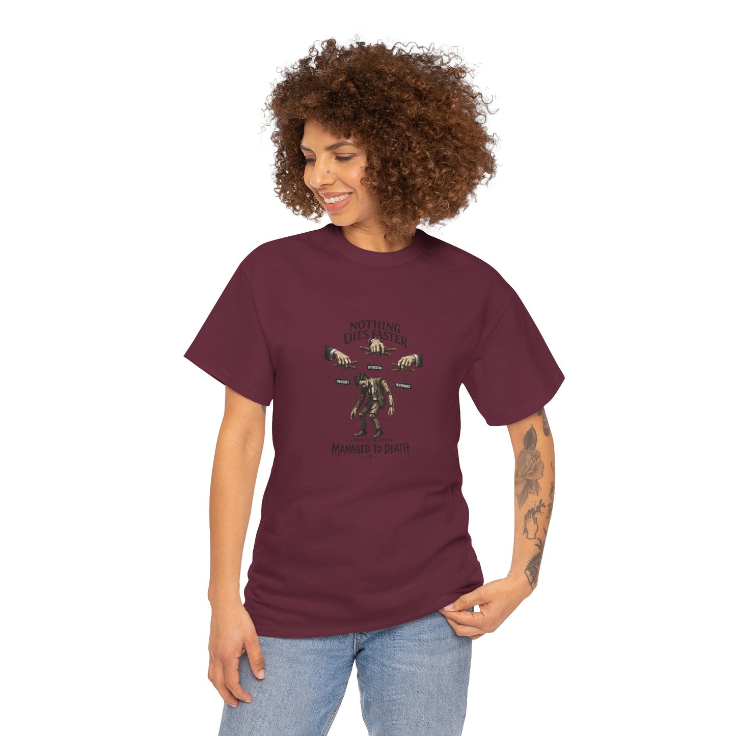 Managed to Death - Unisex Heavy Cotton Tee