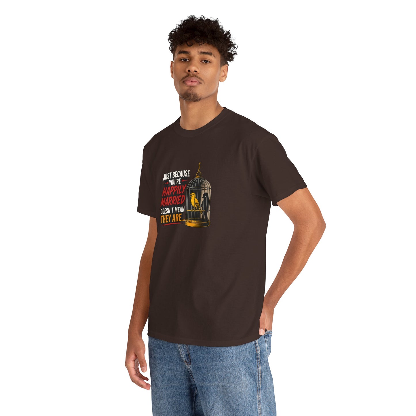 Happily Married - Unisex Heavy Cotton Tee