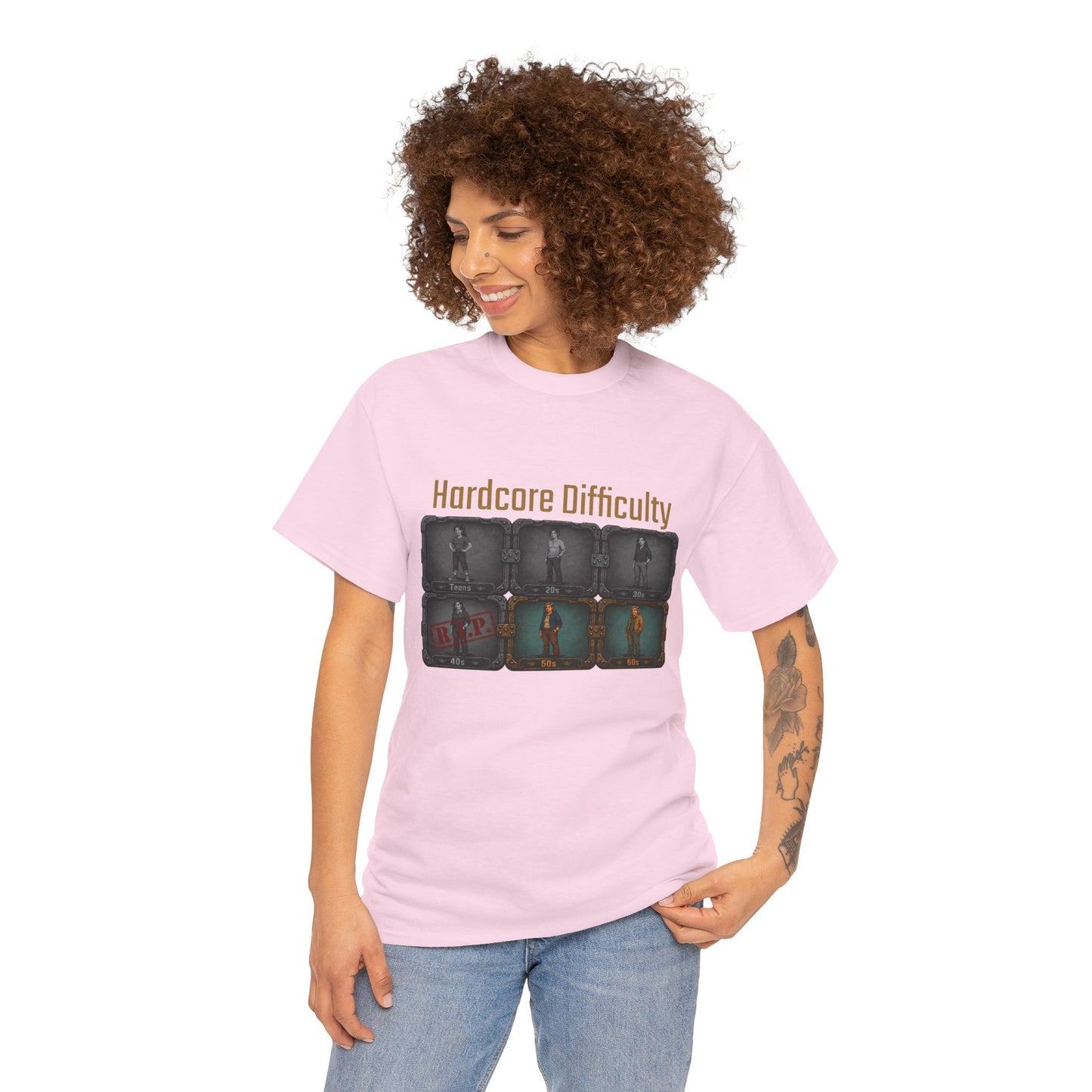 Hardcore Difficulty - Unisex Heavy Cotton Tee