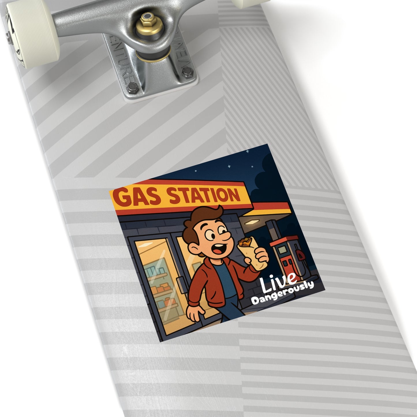 Live Dangerously - Square Stickers