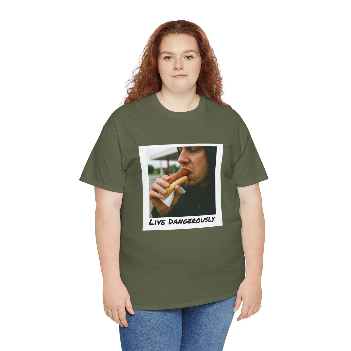 Live Dangerously - Unisex Graphic Print T-Shirt