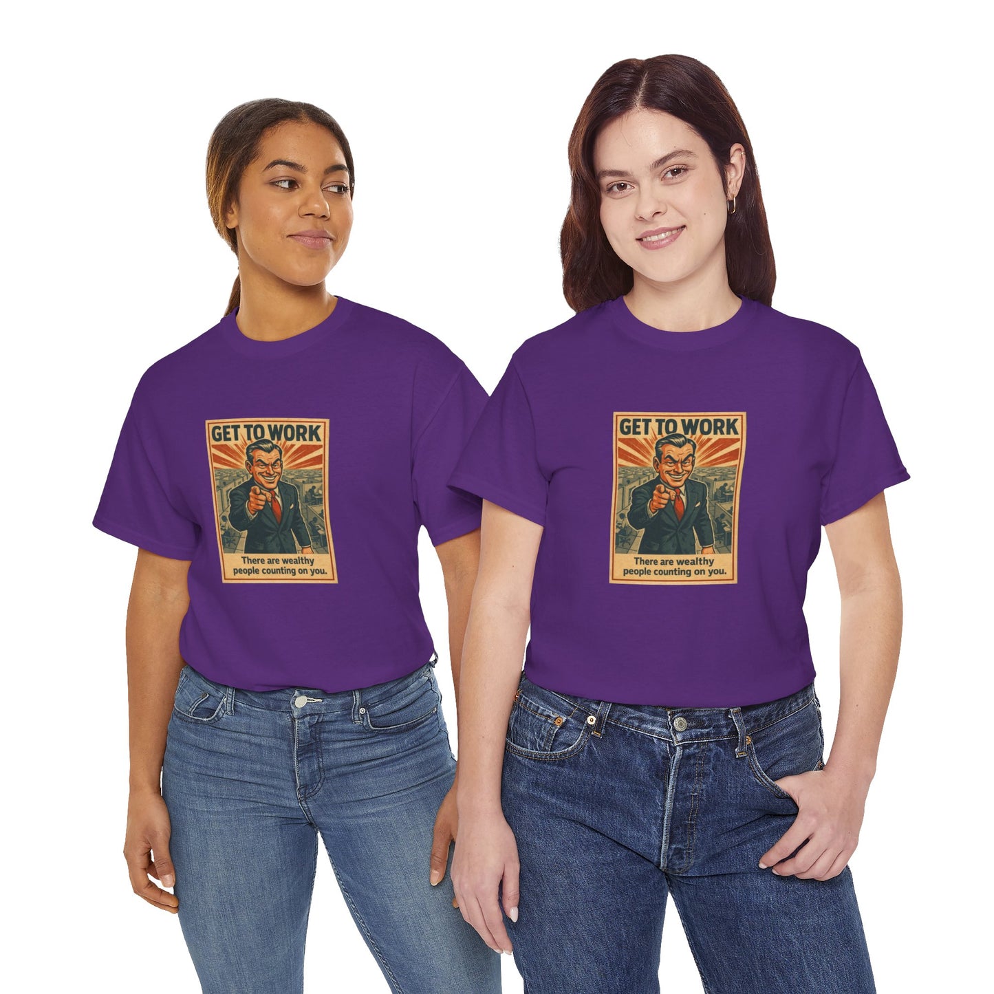 Get To Work - Unisex Heavy Cotton Tee