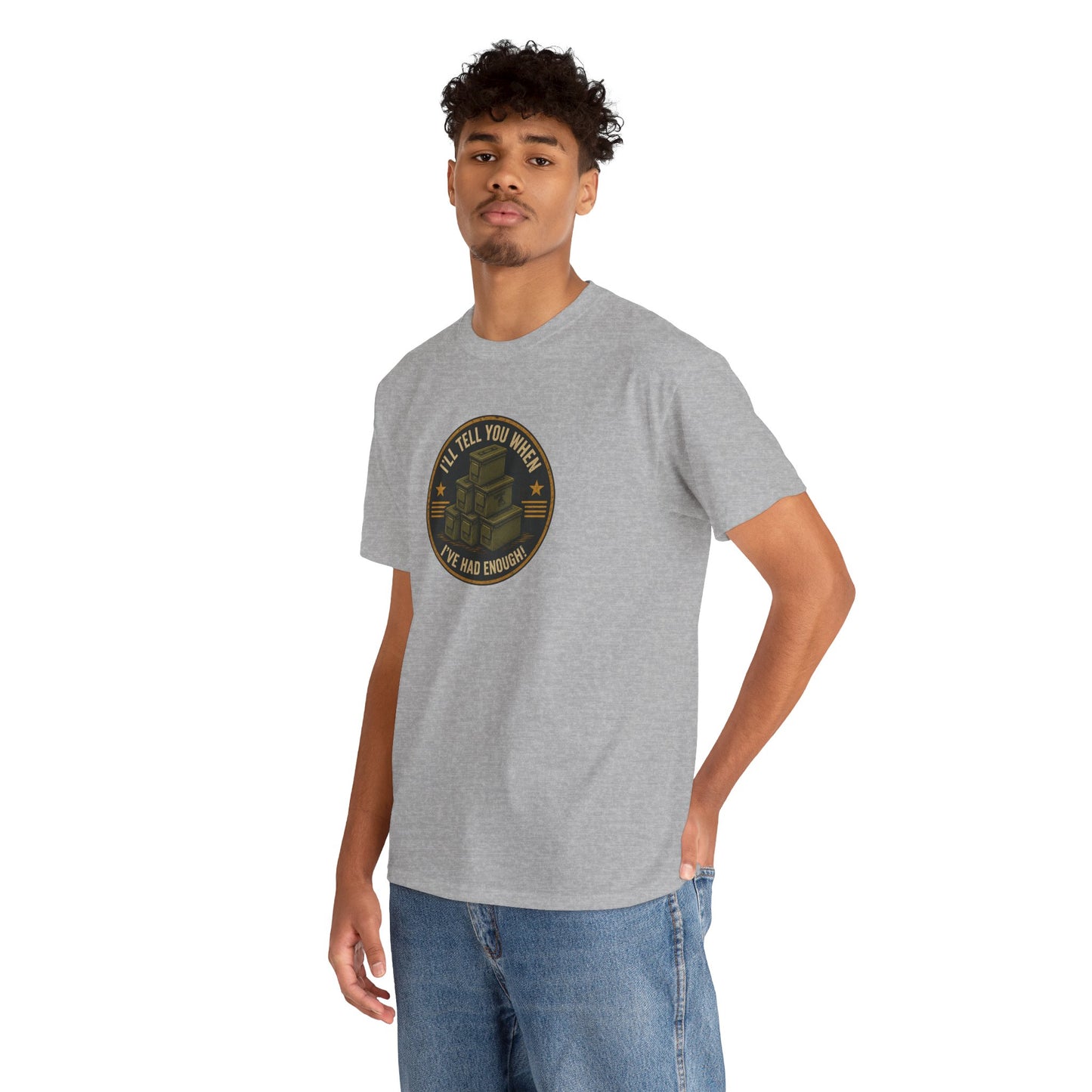 It's Never Enough - Unisex Heavy Cotton Tee