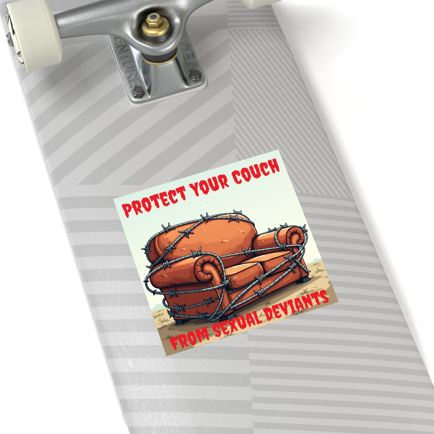 Protect Your Couch - Square Stickers