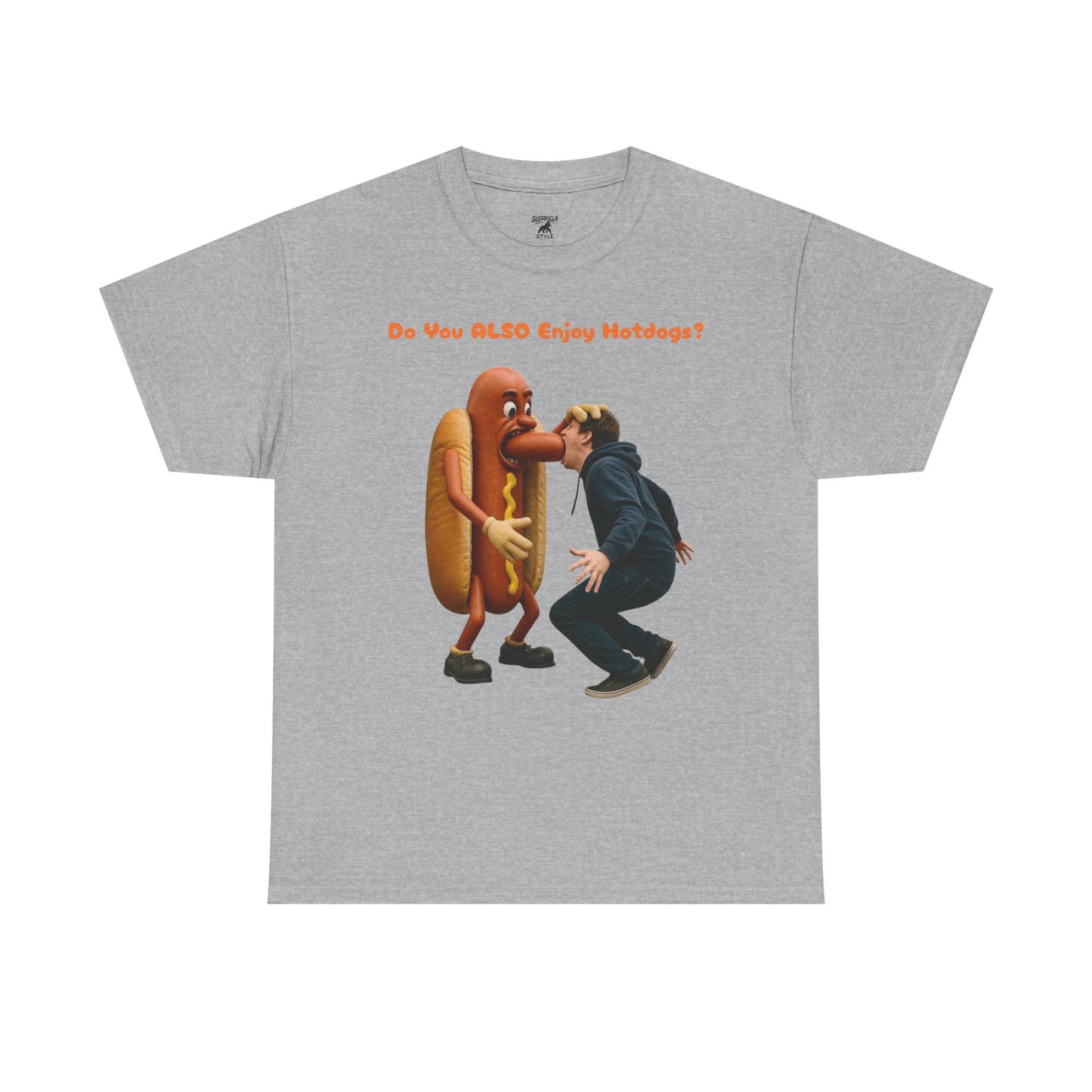 Man Eats Hotdog! - T-Shirt