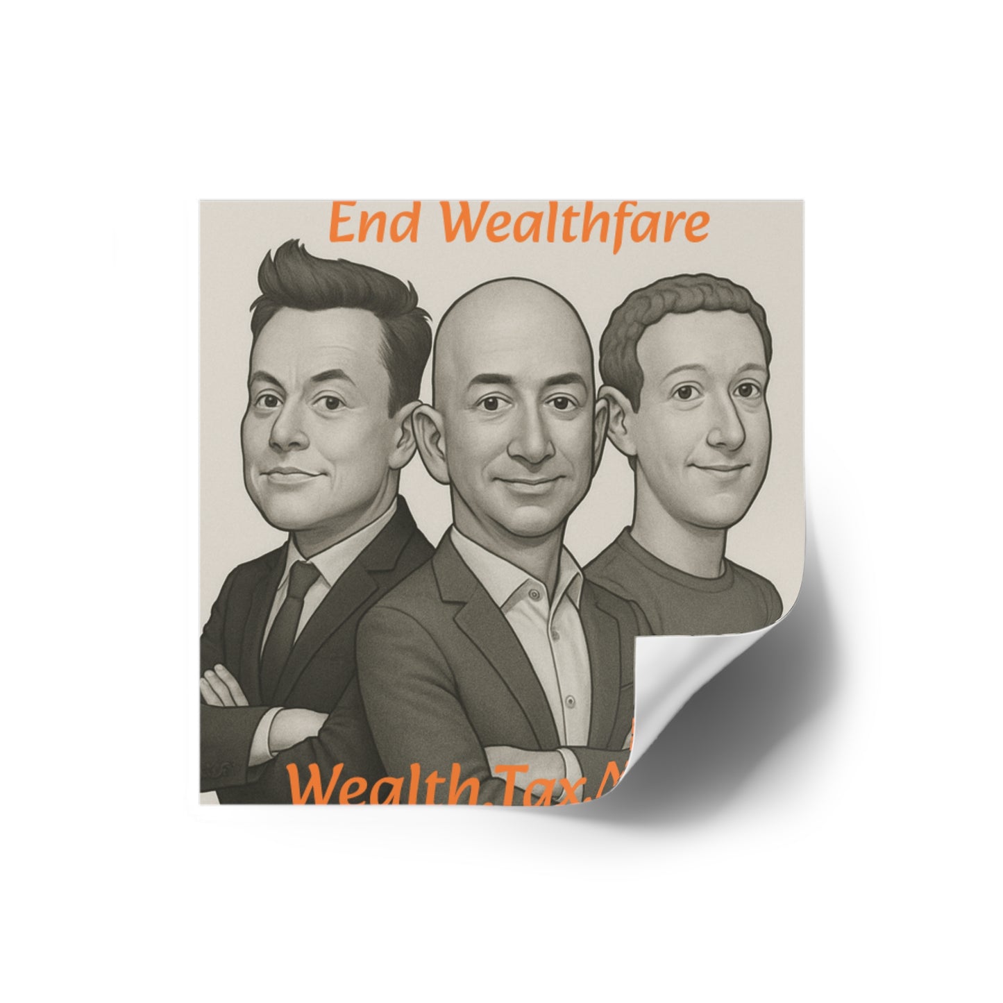 Wealthfare - Square Stickers