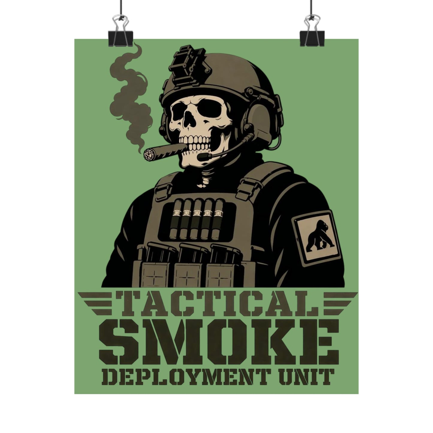 Tactical Smoke - Matte Vertical Posters