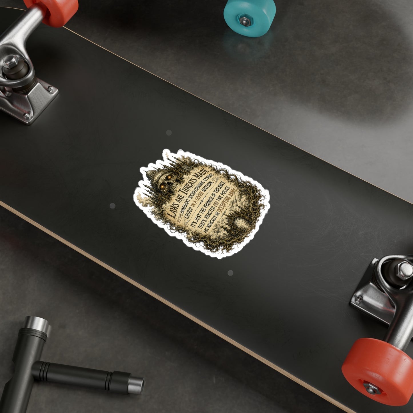 Laws Are Threats - Kiss-Cut Vinyl Decals