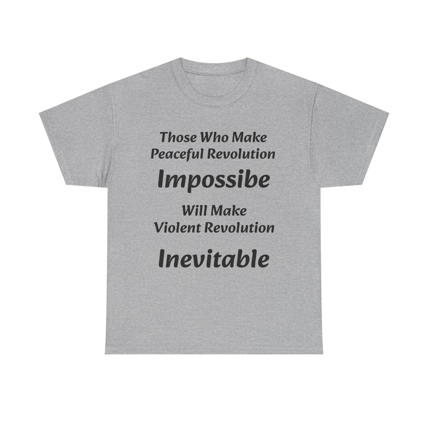 Peaceful Revolution - Unisex Heavy Cotton Tee